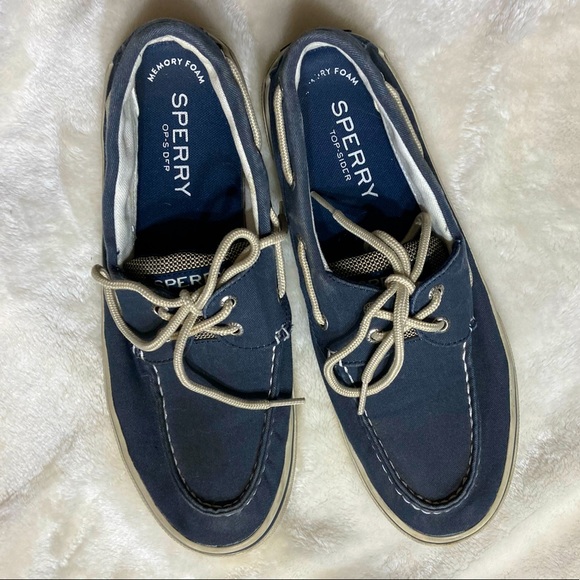 Sperry Other - Sperry Blue Top-Sider Boat Canvas Slip On Shoes | Mens Size 9.5